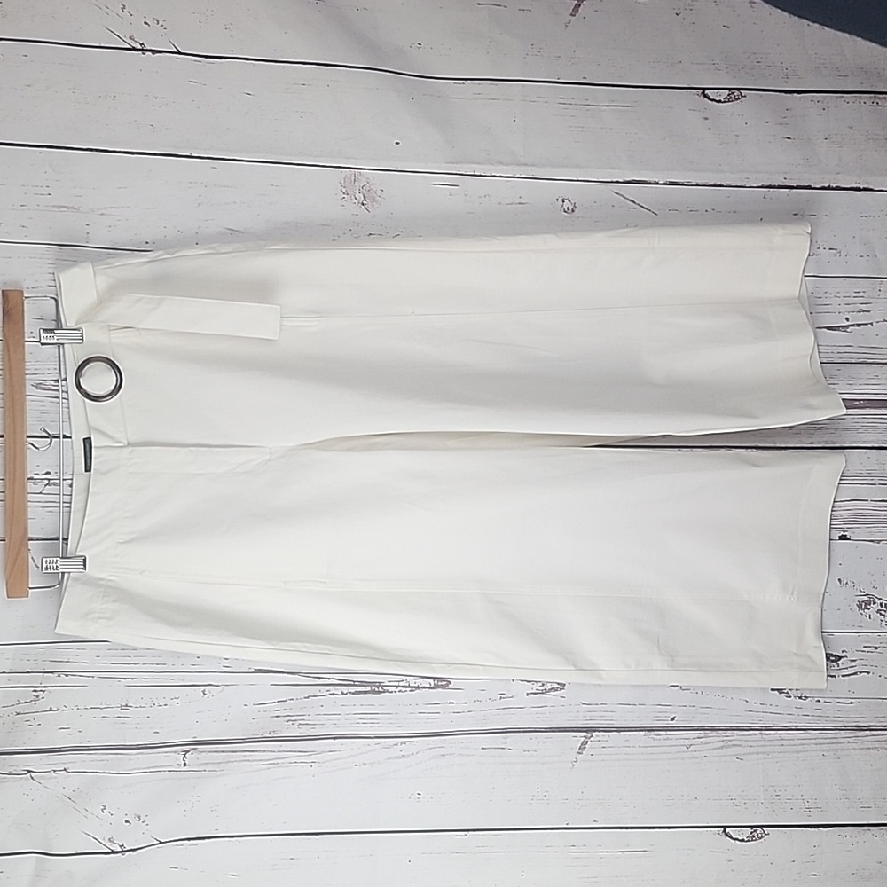 Wide Leg High Waist Cropped Pants Size 14